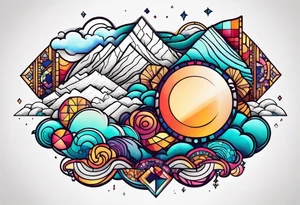 God is bigger than your highs and lows tattoo idea
