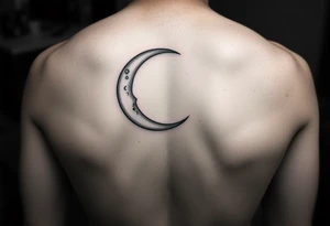 Crescent waxing moon (flash tattoo) tattoo idea