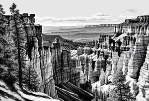 Bryce canyon national park, forearm tattoo idea