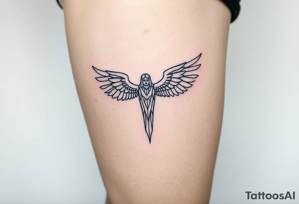 Angel of the north tattoo idea