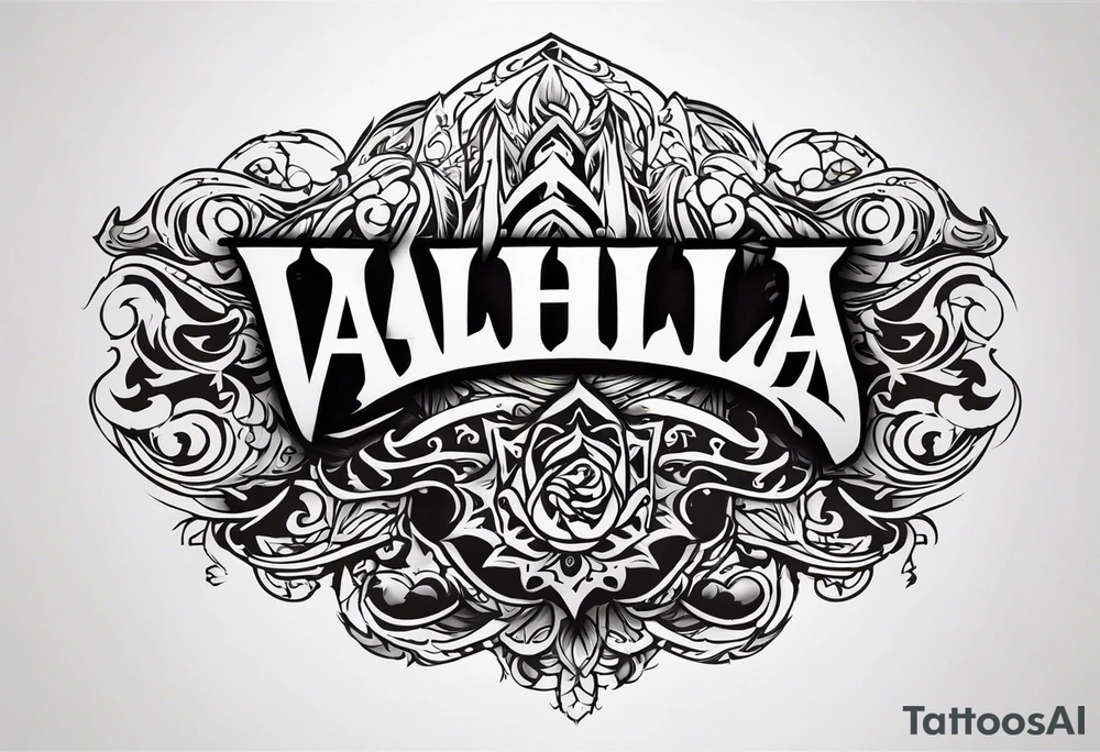 Valhalla fire tattoo idea