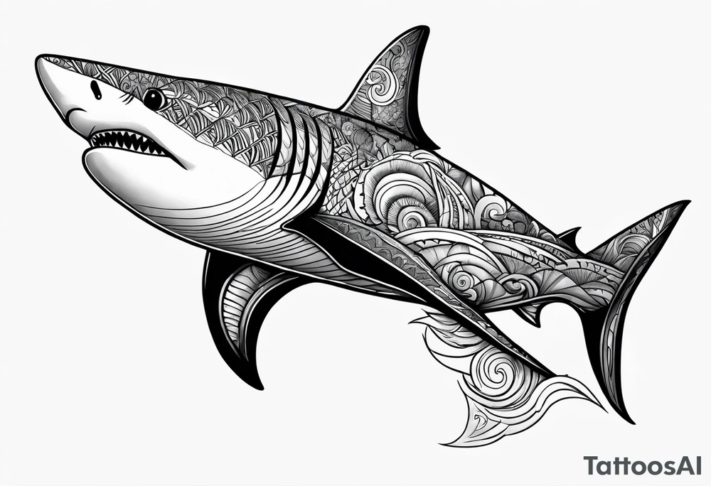 Tahitian Shark tattoo idea