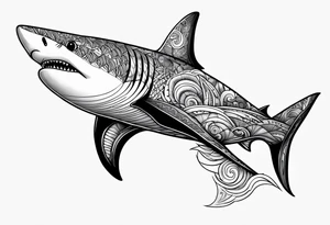 Tahitian Shark tattoo idea