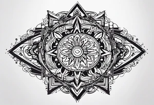 cuff tattoo, dense ink tattoo idea
