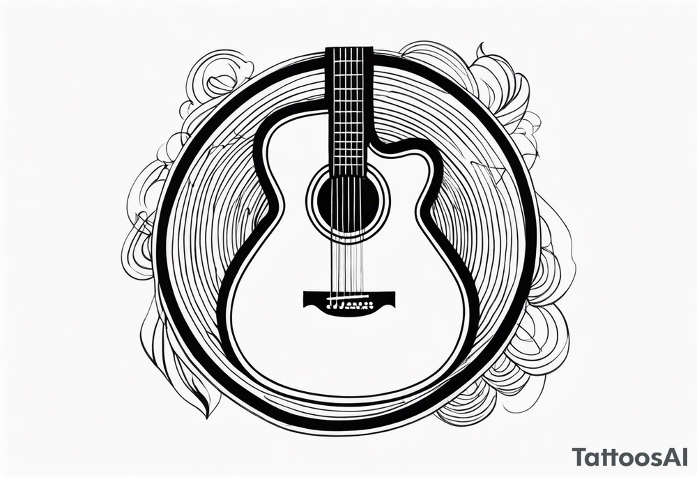 guitar tattoo idea