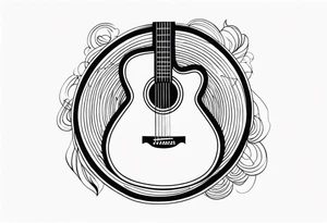 guitar tattoo idea