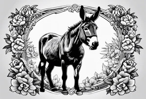 Donkey tattoo idea