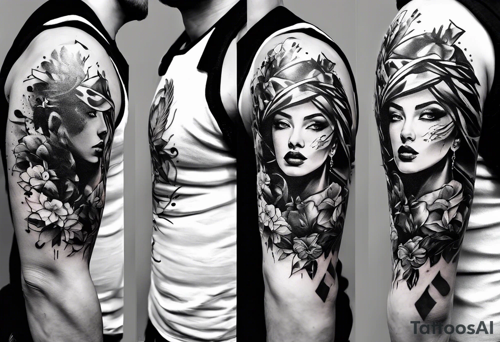 trash polka ideas tattoo idea