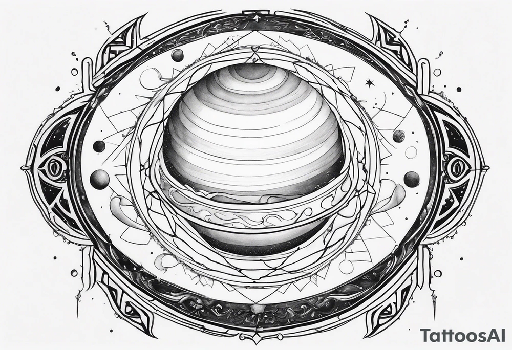 Jupiter by itself without a border or rings tattoo idea