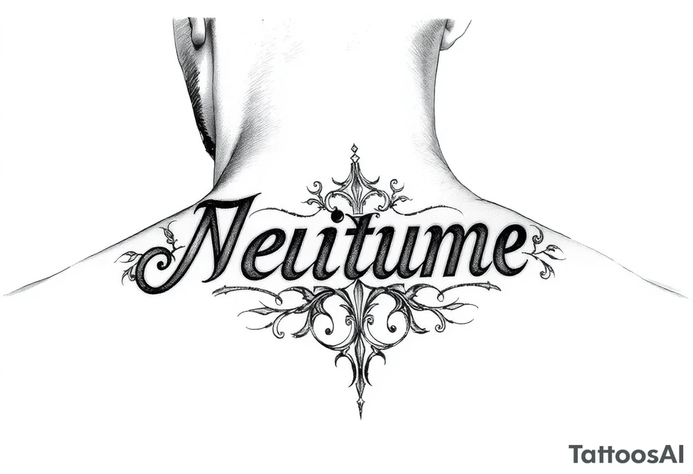 Name behind the ear cover up tattoo idea tattoo idea