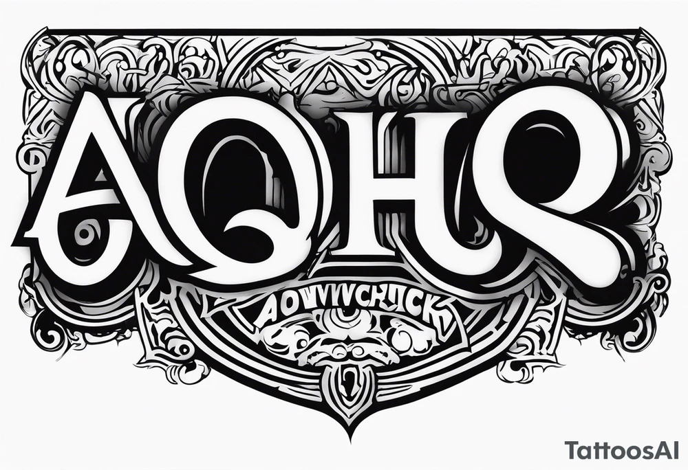 A banner that reads AO..BUSHWICK .HAH tattoo idea