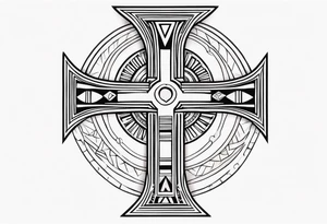 egyptian ank cross tattoo idea