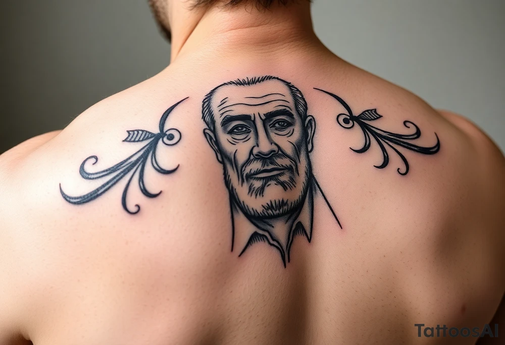 Memorial tattoo for passed away grandpa tattoo idea