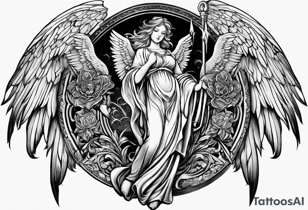 2 guardian angels tattoo idea