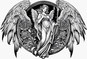 2 guardian angels tattoo idea