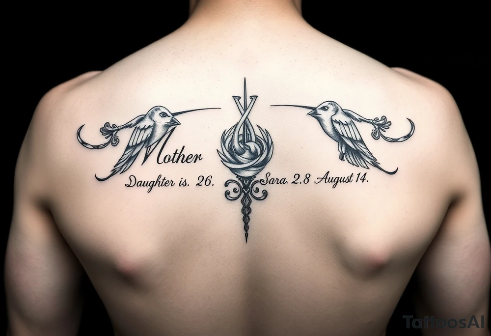 Something to represent mother Jean February 26,daughters Sara January 28,and Nora August 14 tattoo idea