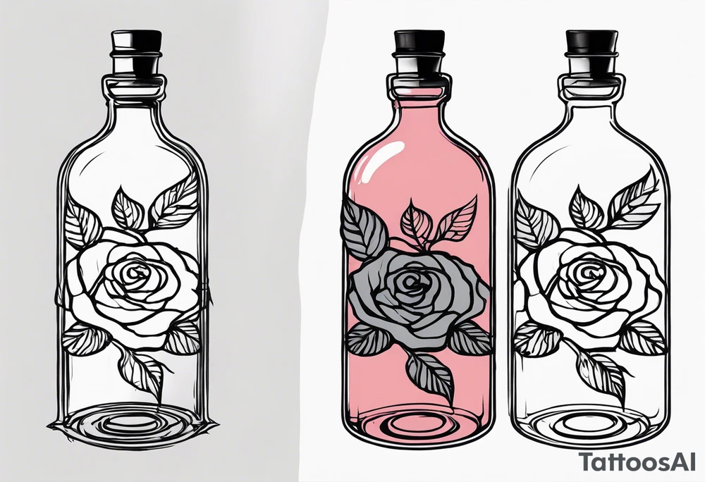 Rose 
Meer 
Flasche 
Dornen 
Seil
Kerze tattoo idea