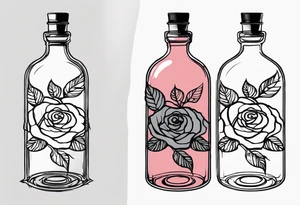 Rose 
Meer 
Flasche 
Dornen 
Seil
Kerze tattoo idea