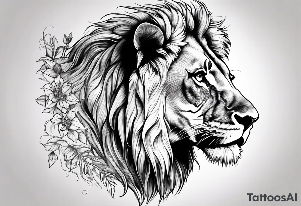 Lion tattoo idea