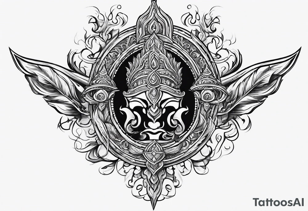 Trident(trishul) tattoo idea