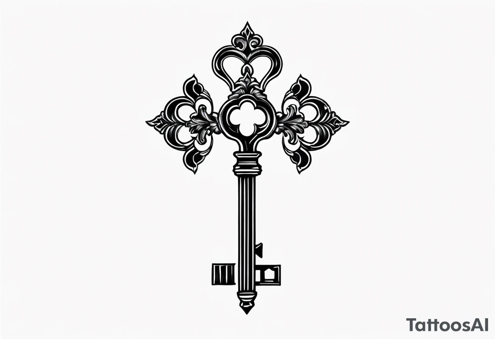 Key, dark tattoo idea