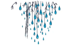 rain forest background
blue rain drops tattoo idea
