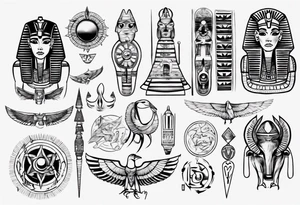 egyptian tattoo idea