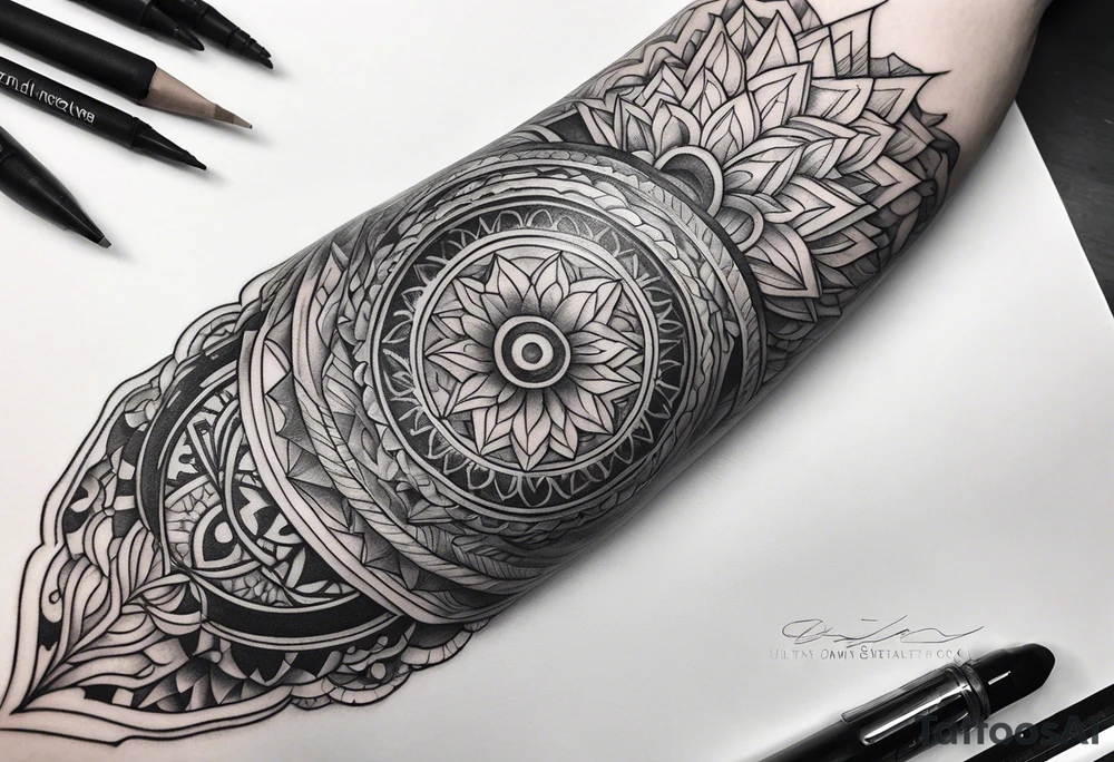 Horizontal one inch wide inner arm tattoo tattoo idea