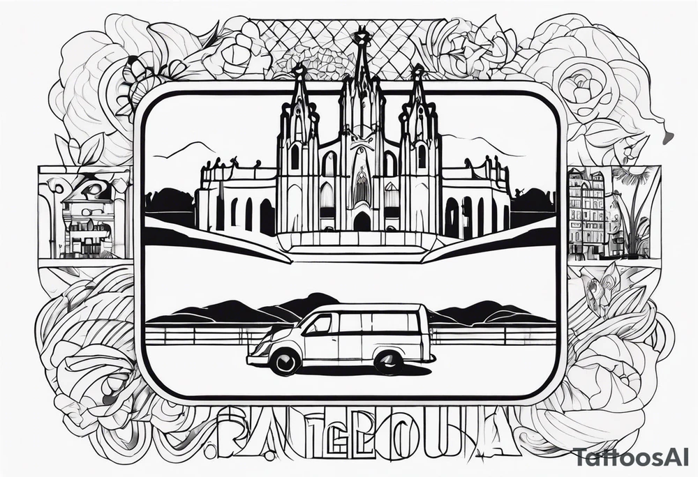 Barcelona culture tattoo idea