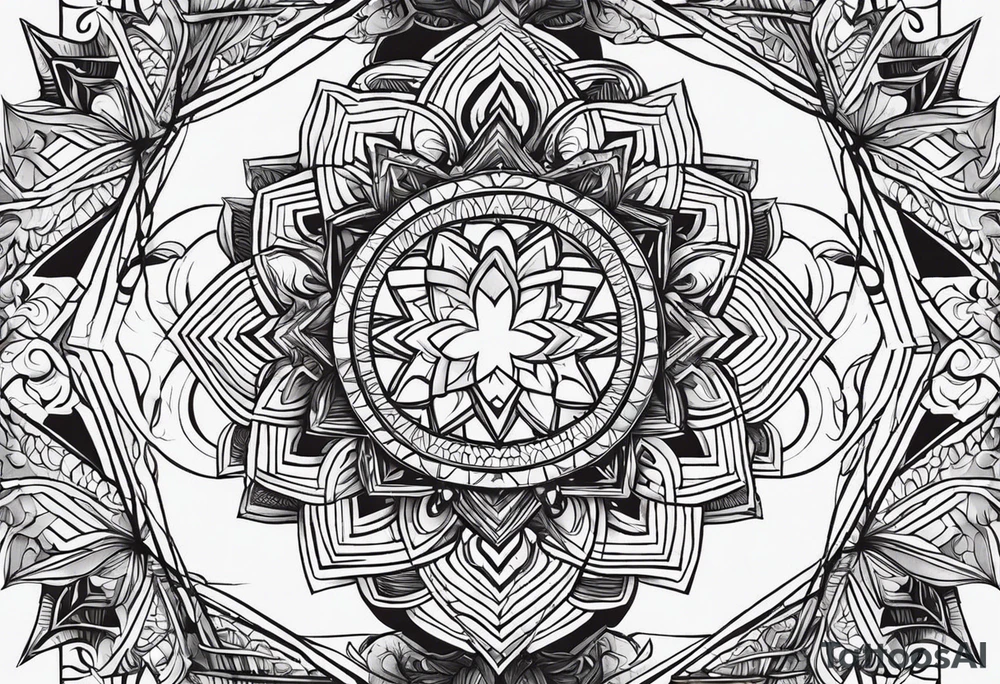 Феникс в траве, на фоне брызги акварелью tattoo idea