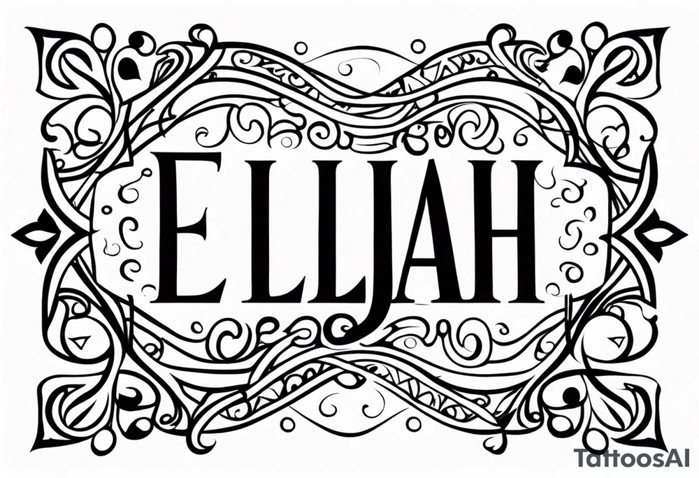 Elijah 1st December 2023 tattoo idea