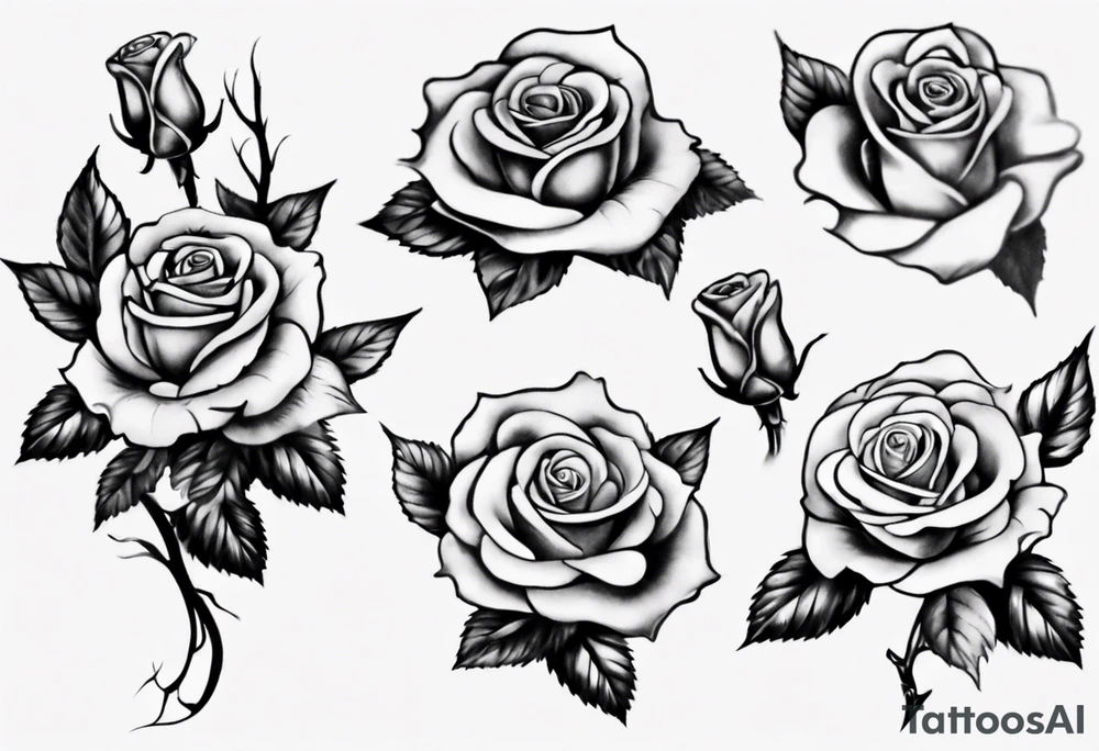 Rose hand tattoo tattoo idea