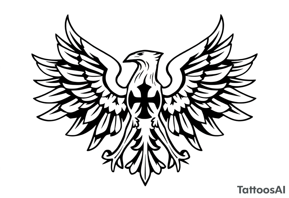 Poland symbol and poker cards The wings of the eagle in the Polish symbol are in the form of poker cards. Add casino money to it. tattoo idea