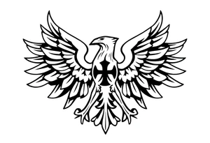 Poland symbol and poker cards The wings of the eagle in the Polish symbol are in the form of poker cards. Add casino money to it. tattoo idea