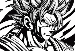 Son goku tattoo idea