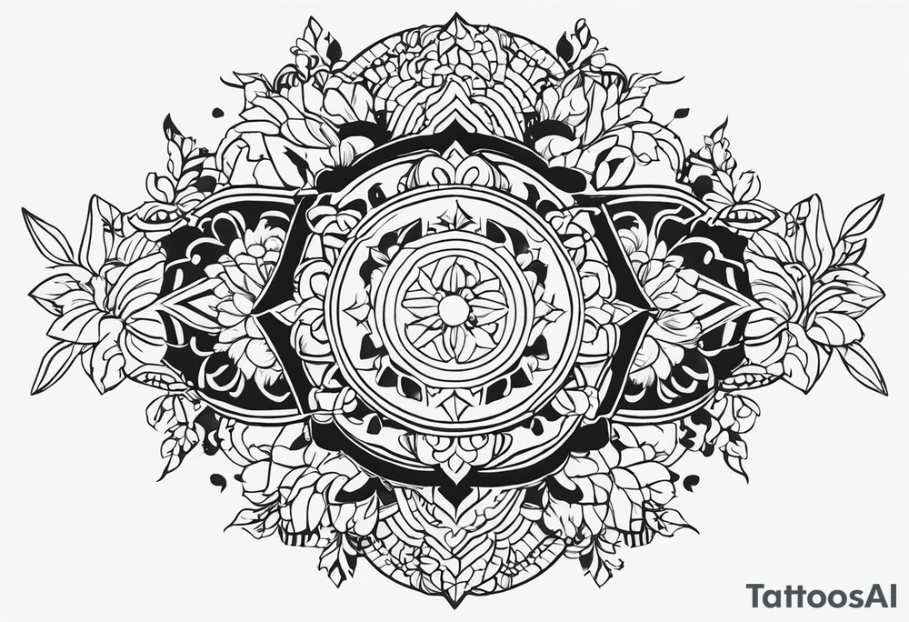 I want to combine elements that represent my mother's last name, which originates from Lebanon, and my father's last name which is German tattoo idea