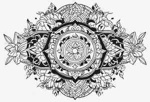 I want to combine elements that represent my mother's last name, which originates from Lebanon, and my father's last name which is German tattoo idea