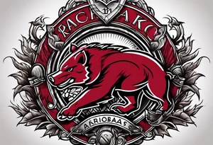 Arkansas razorbacks tattoo idea