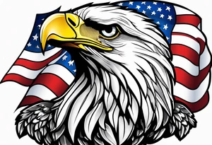 Eagle usa flag tattoo idea