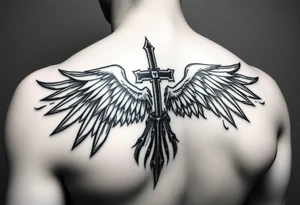 Give me something powerful on my like for my right shoulder for my first tat something about being a Christian and so I could look back on that stuff tattoo idea