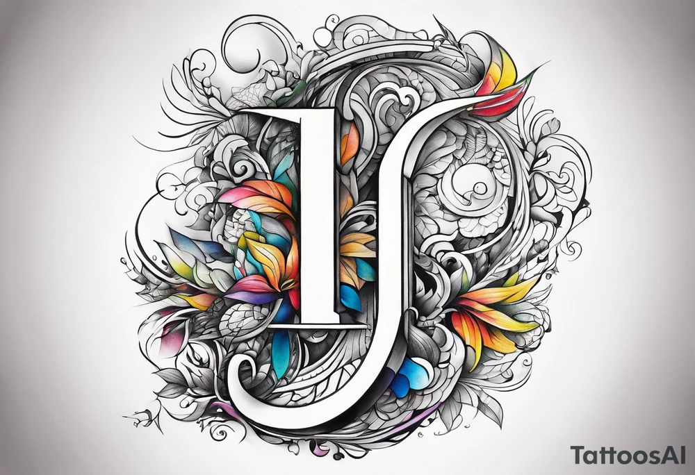 the letter L tattoo idea