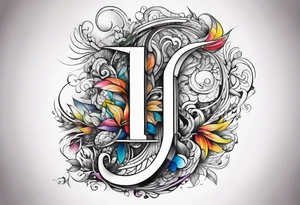 the letter L tattoo idea