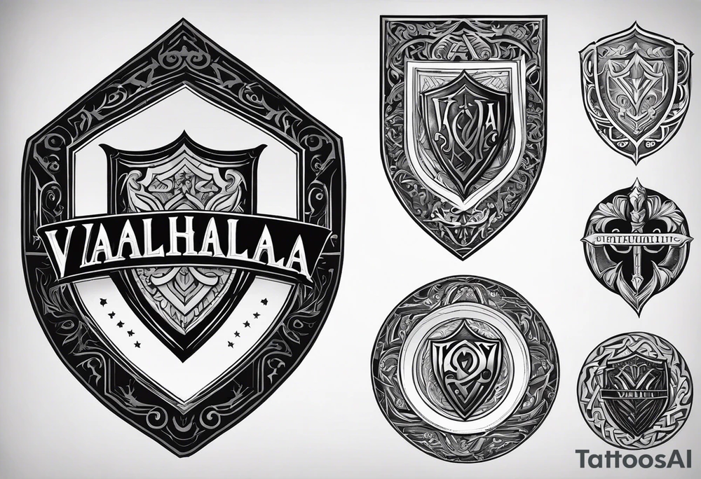 Valhalla shield tattoo idea