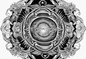 electromagnetic wave, diffraction phenomena, physics tattoo idea