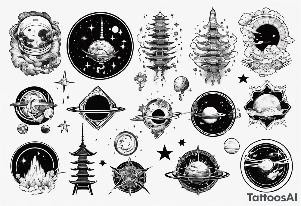 Space tattoo idea