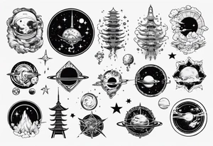 Space tattoo idea