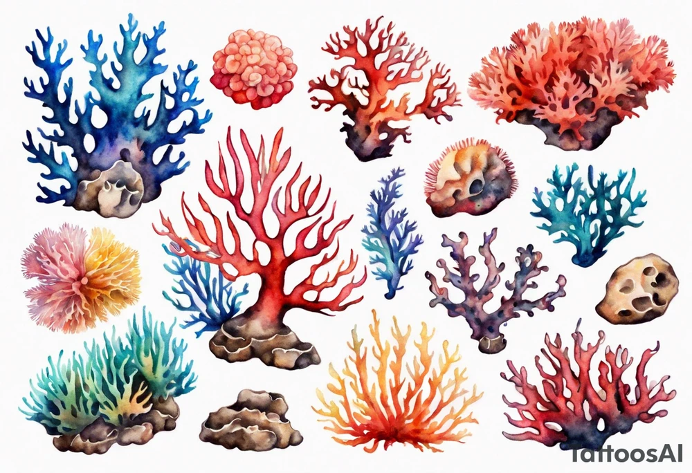 Corals tattoo idea