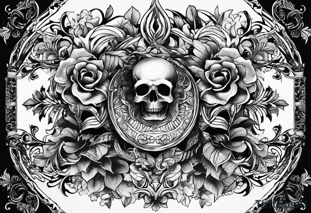 create the tattoo that andrew tate has on his chest tattoo idea