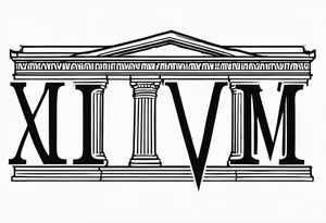 XIX roman numerals. it should be very simple tattoo idea