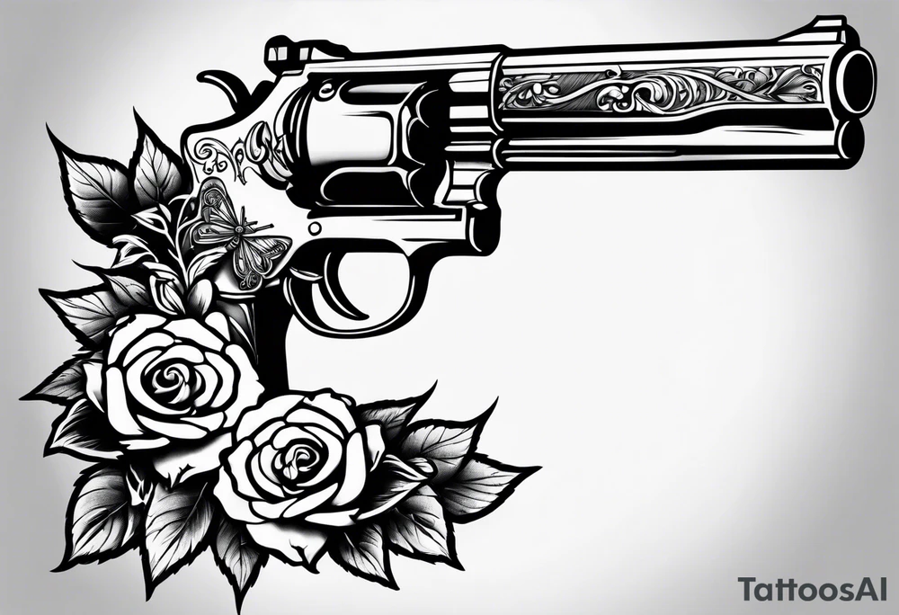 Guns and roses tattoo idea